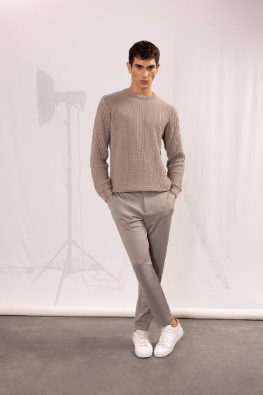 Jogger Düz Paça Her Yöne Esneyen Kumaş Pantolon