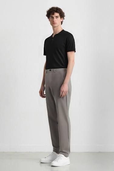 Jogger Düz Paça Her Yöne Esneyen Kumaş Pantolon