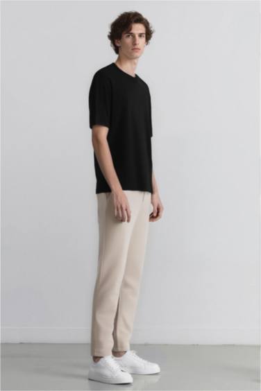 Jogger Düz Paça Her Yöne Esneyen Yazlık Kumaş Pantolon