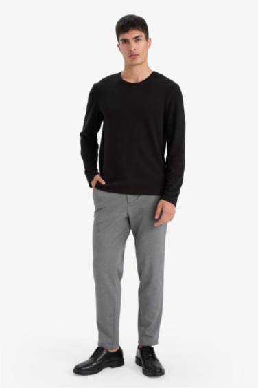 Tailored Fit Straight Leg Trousers