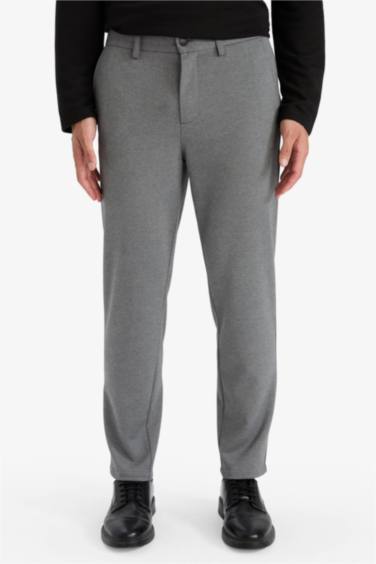 Tailored Fit Straight Leg Trousers