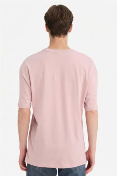 Oversize Fit Crew Neck Basic Cotton T-Shirt