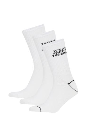 Men's Letter Printed 3-pack Socks