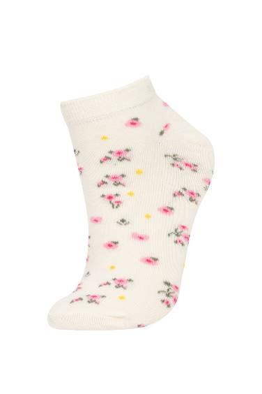Patterned 5 Pack Booties Socks