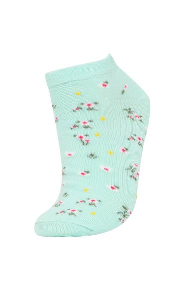 Patterned 5 Pack Booties Socks