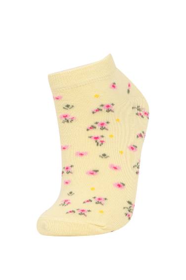 Patterned 5 Pack Booties Socks