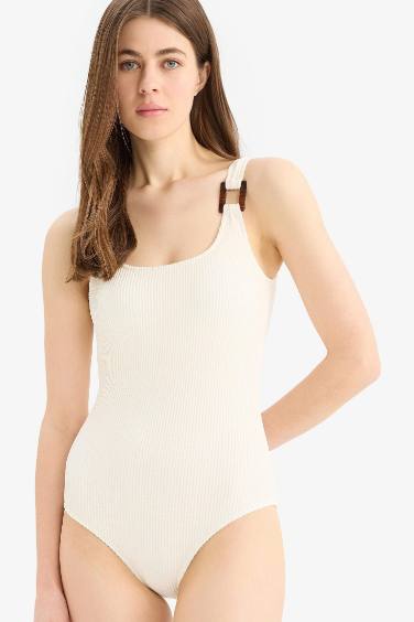 Fall in Love Regular Fit Crepe Swimsuit