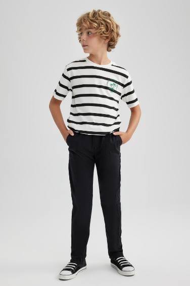 Regular Fit Gabardine Trousers