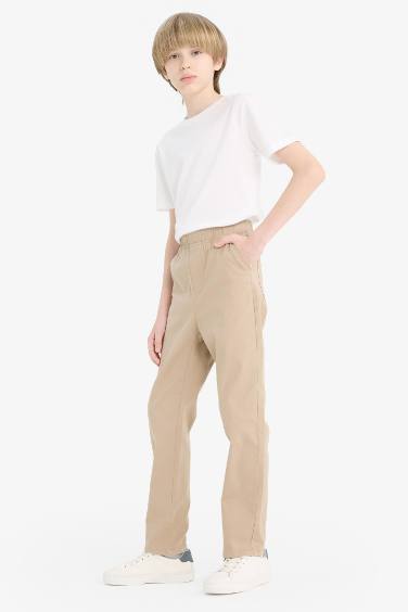 Boy Straight Leg Gabardine Trousers
