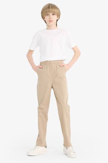Boy Straight Leg Gabardine Trousers