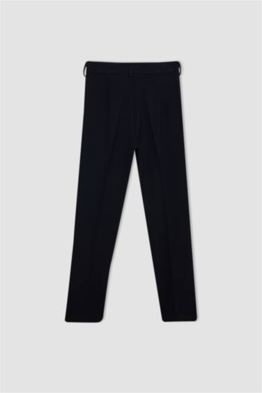 Boy Straight Leg Black School Pants