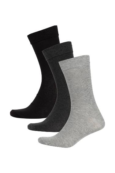 Lot de 3 paires de chaussettes longues en coton pour homme