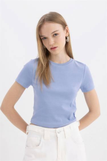 تيشيرت نص كم سليم فيت