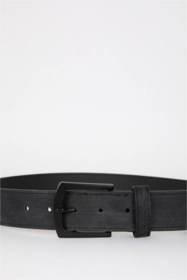 Men's Faux Leather Jean Belt