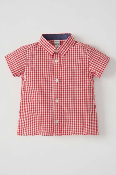 Chemise en coton à carreaux pour bébé garçon