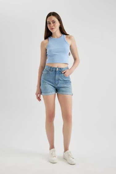 كروب توب بدون كم مضلع سليم فيت