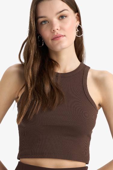 Топ Halter с рифлением