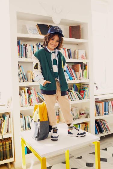 Boy Regular Fit Back To School Straight Leg Gabardine Trousers