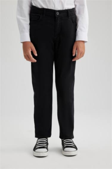 Regular Fit Gabardine Trousers