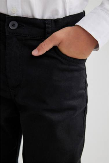 Regular Fit Gabardine Trousers