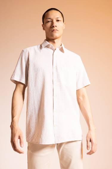 Regular Fit Short Sleeve Cotton Shirt