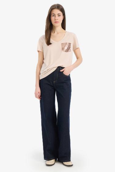 Regular Fit V-Neck Short Sleeve T-Shirt