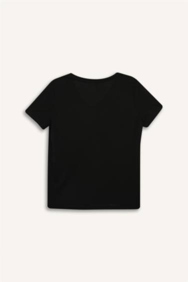 Regular Fit V-Neck Short Sleeve T-Shirt