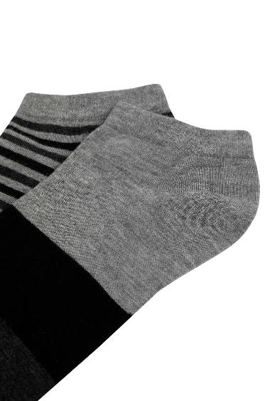 Men Patterned 2-Pack Bamboo Short Socks