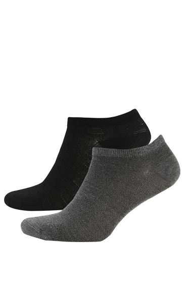 Lot de 2 paires de chaussettes montantes en bambou pour homme