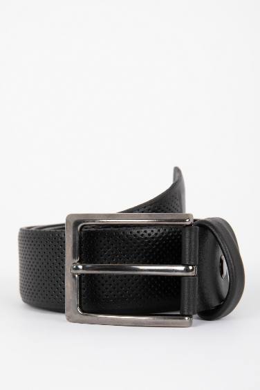 Men's Faux Leather Belt