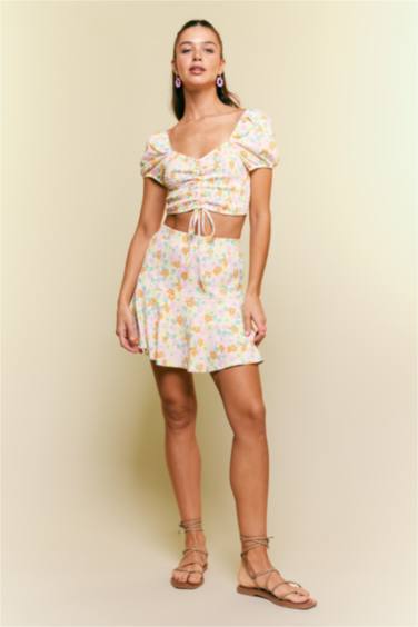 Short Skirt Printed Mini Skirt