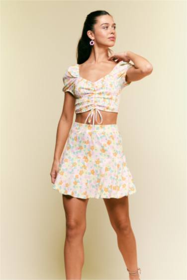 Short Skirt Printed Mini Skirt