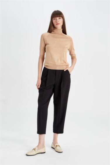 Regular Fit Turtleneck Basic Pulover