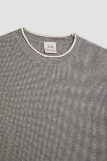 Свитер базовый с круглым вырезом для мальчиков