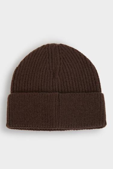 Bonnet à étiquette tissée pour homme