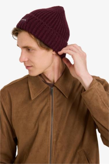 Bonnet à étiquette tissée pour homme