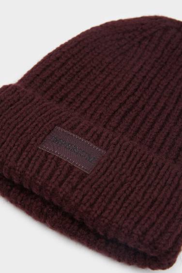 Bonnet à étiquette tissée pour homme