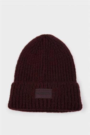 Bonnet à étiquette tissée pour homme