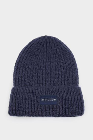 Bonnet à étiquette tissée pour homme