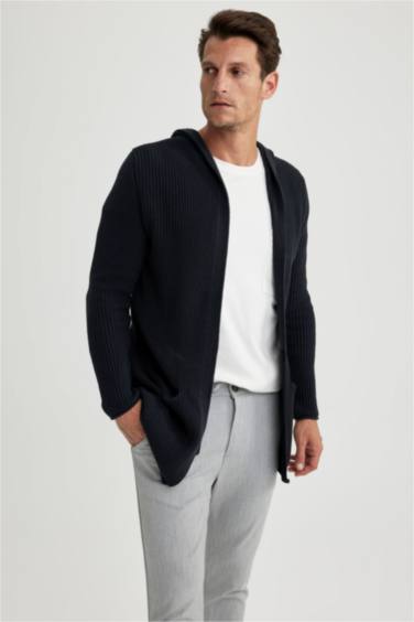 Кардиган стандартного кроя из трикотажа для мужчин