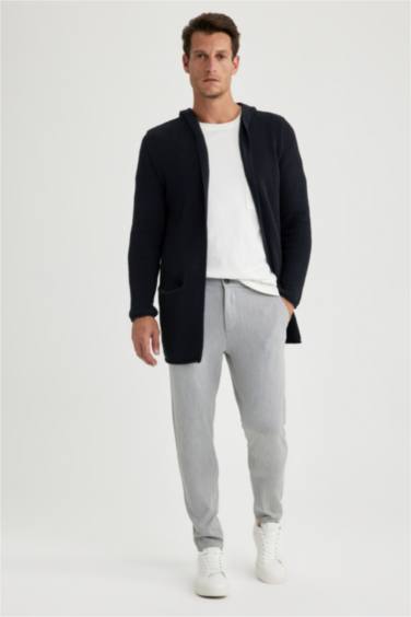 Кардиган стандартного кроя из трикотажа для мужчин