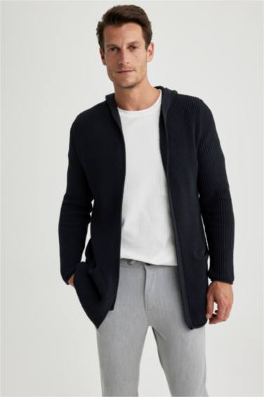 Кардиган стандартного кроя из трикотажа для мужчин