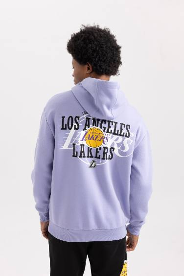 Свитшот оверсайз NBA Los Angeles Lakers с капюшоном, DeFactoFit