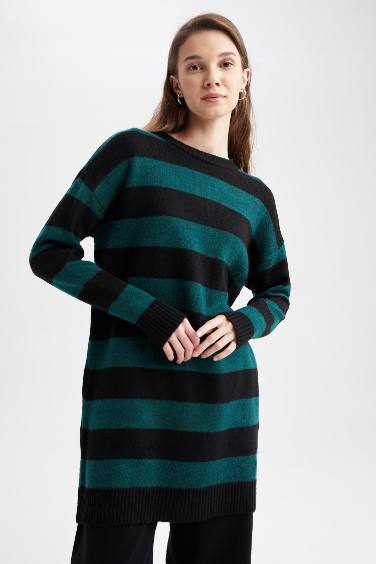 Regular Fit Crew Neck Tunic