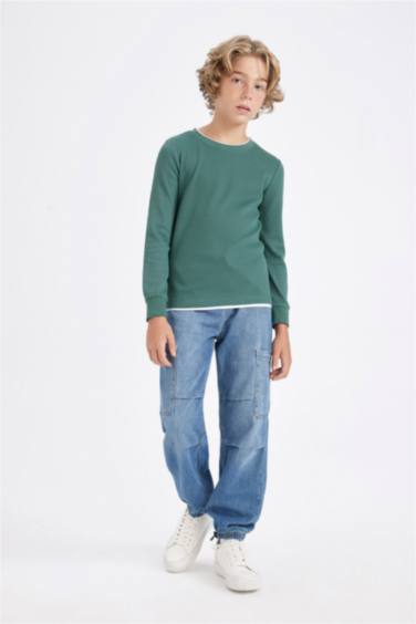 تيشيرت رجالي كم طويل سامبل قصة عادية