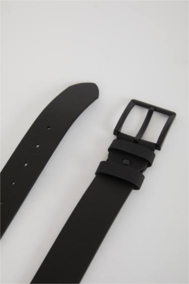 حزام جينز رجالي عريض جلد الصناعي