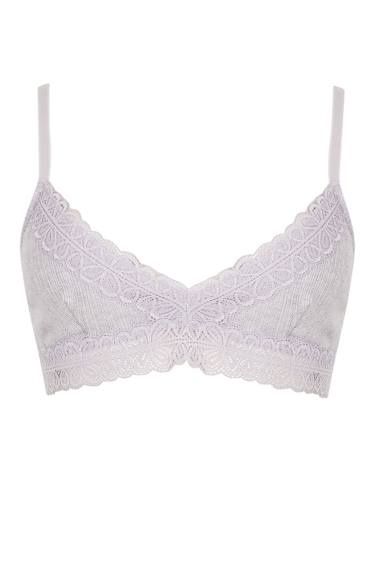 Lace Detail Triangle Bra