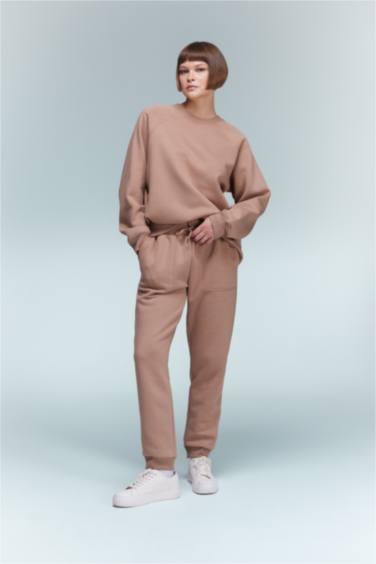 jogger Basic Thick Sweatshirt Fabric Trousers