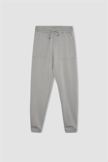 بنطلون سويت بانتس جوجر قصة عادية بجيب ورباط