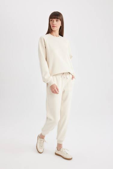 سروال سويت بانتس جوجر تقيل سامبل قصة عادية و رباط